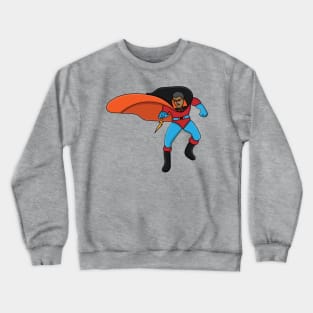 superhero with a thunder in his hand Crewneck Sweatshirt